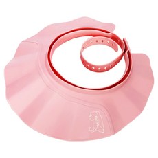 JUST PICK 成人用尺寸可調式洗髮帽, 1個, 粉紅色