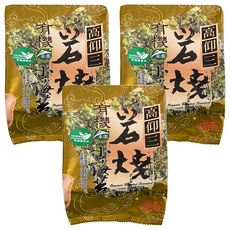 高仰三 有機岩燒小海苔 9切 27枚, 11g, 3包
