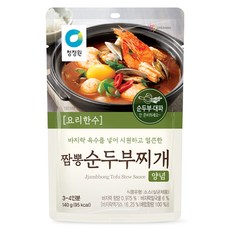 청정원 짬뽕 순두부찌개 양념, 140g, 1개