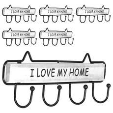 鑰匙架 四鈎 白色 6個 - 門後掛勾/壁掛架