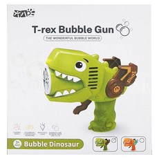 PLAYFUL TOYS 頑玩具 小恐龍電動泡泡槍 附泡泡水 2瓶, 綠色, 1組