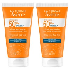 Avene 雅漾 超能輕感防曬液2件組 無香 SPF50+, 100ml, 1件
