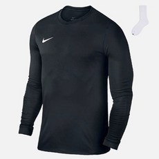 Nike 男款 Dri-FIT Swoosh 長袖 T恤 BV6706-010 + Welldone 襪子組