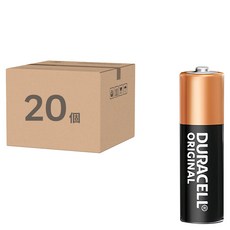 DURACELL 金頂 台灣公司貨 經典鹼性AA電池 3號, 20個裝, 1盒