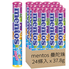 Mentos 曼陀珠 新七彩霓虹糖 24條入, 907.2g, 1盒
