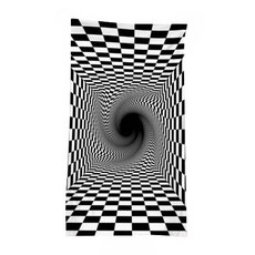 Unheve 獨特設計沙灘巾 70 x 150 公分, 10黑洞, 1個