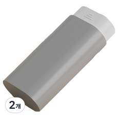 利其薩邦 便攜式3格星期藥盒 灰色 4.7 x 10.3 x 2.8cm, 2個