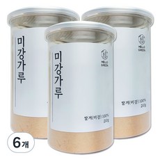 헬로우그린 미강가루, 210g, 6개