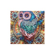 KMELLIE 5D 幸運貓頭鷹 鑽石畫, 混合色, 1個