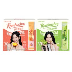 티젠 콤부차 망고구아바 5g x 30p + 샤인머스켓 5g x 30p 세트, 1세트