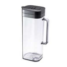 上手家居 按壓式耐熱水壺, 黑色, 1個, 2L