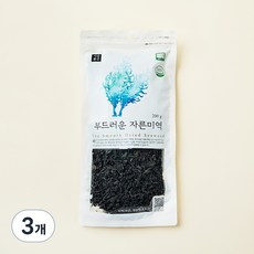 유기식품 인증 부드러운 자른미역, 200g, 3개