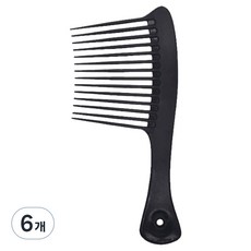 DeepTalk 斧頭梳 造型髮梳 DT0905, 6個, 黑色