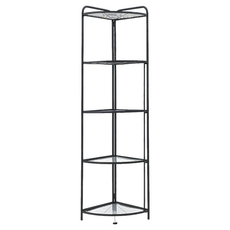 dayneeds 日需百備 角落折疊收納架 SBK1583875BK, 黑色, 1個