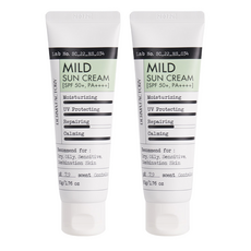 DermaFactory 純素認證物理性溫和扁柏水防曬霜 SPF50+ PA++++, 50g, 2個