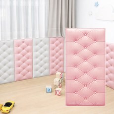 Onareum 加厚3D牆壁保護墊 防撞自黏泡棉磚, 粉紅色, 10個