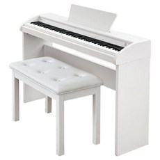 뮤디스 디지털피아노 88건반 MU-8H + 2인용 의자 세트, 화이트, 1세트
