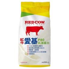 RED COW 紅牛 愛基P80乳清蛋白, 500g, 1包