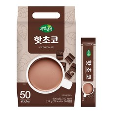 자연생각 핫초코 스틱, 1개, 50개입, 18g