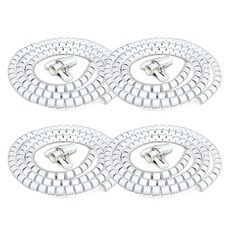 Lifesalim 蛇型電線整理套, 白色, 2組