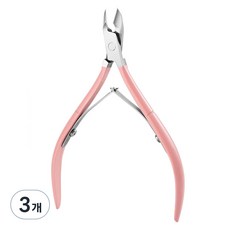 아이돈케어 네일 손톱 케어 니퍼, 3개, 핑크