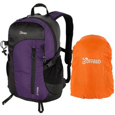 BUFFALO 字母印花登山後背包 22L, 紫色
