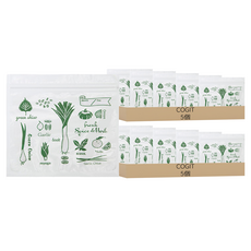 COGIT 辛香料蔬菜專用密封保鮮袋, 16.5 x 16.5cm, 5入, 10個