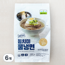 칠갑농산 동치미 물냉면 4인분, 1.88kg, 6개