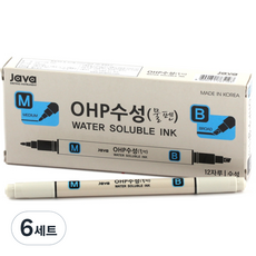 JAVAPEN OHP水性筆 M&B, 黑色, 72個