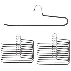 홈앤하우스 멀티코팅 바지걸이, 다크그레이, 20개