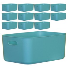 BONOHOUSE Pantry 四季生活收納籃, 薄荷綠, M(368 x 262 x 160 mm), 12個