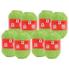 타조 구정 순면 30수 뜨개실, 129 그라스그린, 8개