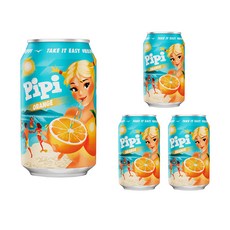 PP柳橙沙灘飲料罐裝, 330ml, 4個