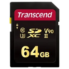 Transcend 創見 SDC700S SDXC UHS-II U3 V90 記憶卡 TS64GSDC700S, 1個, 64GB