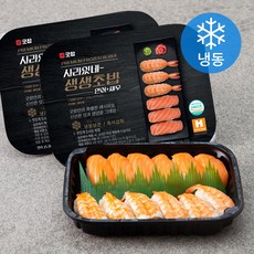 굿찹 사라있네~ 생생초밥 연어 + 새우 (냉동), 280g, 2개입