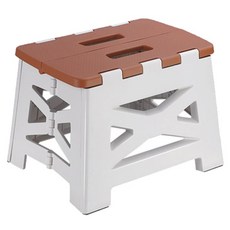 Mega 日式加厚外出輕便折疊椅, 棕色, PP+TPR材質, 2個