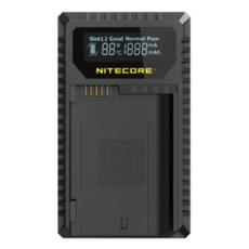 NITECORE 奈特科爾 液晶雙槽充電器 EN-EL15 USB行動電源適用, UNK2, 1個