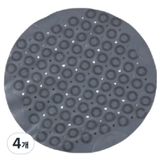 Global Pick 圓形腳底按摩墊 30 x 30 cm, 深灰色, 4個