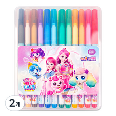 STUDIO EIGHT 酸甜奇妙萌可 24色簽字筆, 顏色隨機, 2個
