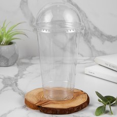 탐사 투명 PET 아이스컵 + 돔뚜껑 (국내 생산), 410ml, 400개입, 1세트