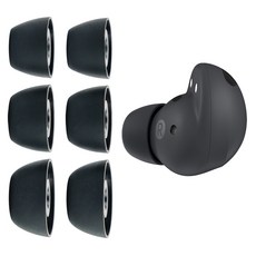 구스페리 갤럭시 버즈2 프로 호환 실리콘 이어팁 S 2p + M 2p + L 2p 세트, 블랙, 1세트