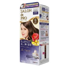 DARIYA 塔莉雅 SALON de PRO 沙龍級白髮專用快速染髮霜, 6 黑褐棕, 1個