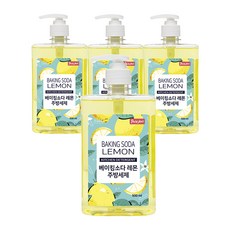PureJour 小蘇打檸檬廚房洗潔精 按壓式, 500ml, 4個