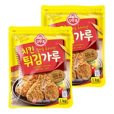 OTTOGI 不倒翁 炸雞粉, 1kg, 2個