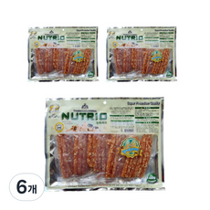 뉴트리오 강아지 건조간식, 6개, 쌀스틱사시미, 400g