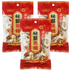 惠香 秘薑黑糖, 120g, 3袋