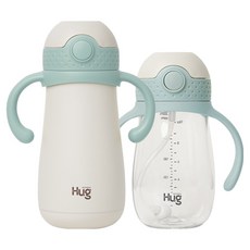 마더케이 허그 스테인리스 빨대컵 + 추 빨대컵, 650ml, 1세트, 민트 + 민트