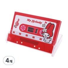 三麗鷗 美樂蒂 復古 無黏性 桌上型 卡式錄音帶 便條紙, 混合色, 4個, 80張