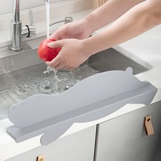 주앤지 실리콘 싱크대 물막이, 1개, 베어 딥그레이