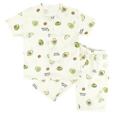 Maykids 兒童涼感迷你酪梨豐基人造絲睡衣上下套裝